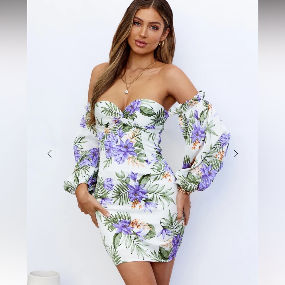 💜 BRAND NEW MAKE ME WHOLE DRESS WHITE